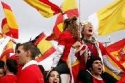 Entusiastas de la JMJ de Madrid