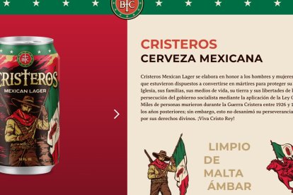 Cristeros mexican lager.