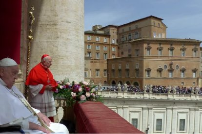 El Papa Francisco en la bendición Urbi et Orbi de la Pascua de 2025
