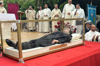 Los restos del juez Livatino. 