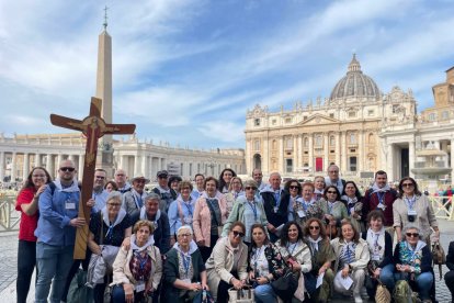 Peregrinos de Toledo en el Jubileo de las Cofradías en mayo de 2025 en Roma