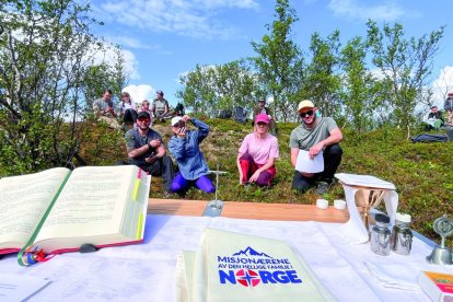 Santa Misa en las montañas de Noruega.