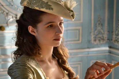 Marlène Goulard, vestida de época en una de las películas en las que ha participado.
