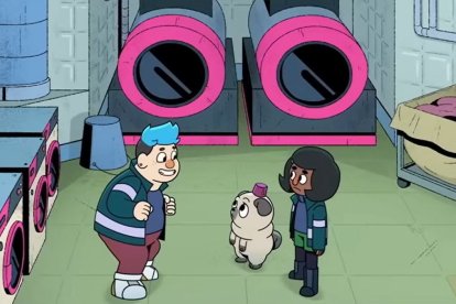 Barney (a la izquierda de la imagen), el personaje trans de 'El Punto Muerto', en una escena en la que revela su identidad.