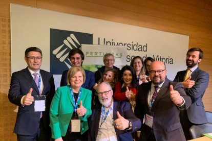 Los creadores de la Naprotecnología, el matrimonio Hilgers, con Miguel Gabián y el equipo de Fertílitas en el I Congreso de Naprotecnología.