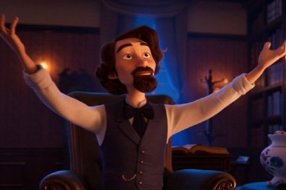 El Rey de Reyes muestra a Charles Dickens contando la historia de Jesús a su hijo, dando una vida nueva a una historia eterna