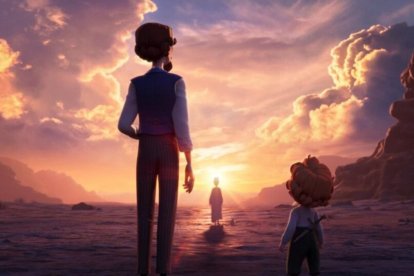 Dickens y su hijo Walter tienen que encontrar su propia conexión con Jesús en la película El Rey de Reyes