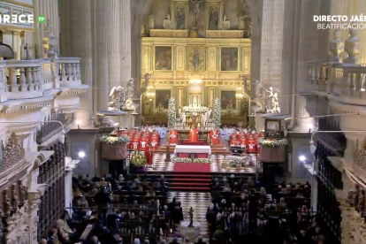 Ceremonia de beatificación en la catedral de Jaén
