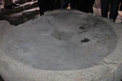 Una de las piezas descubiertas, posiblemente un baptisterio.