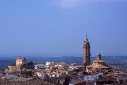 Vista de Valdealgorfa, provincia de Teruel.