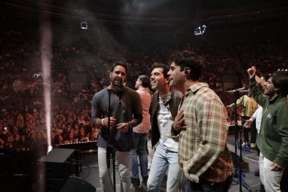 El concierto contó con un escenario 360º.