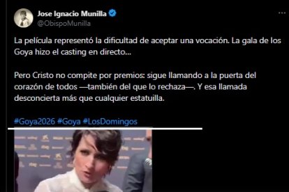 El obispo Munilla comenta el exabrupto de Silvia Abril, dice que Cristo desconcierta cuando llama