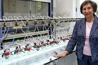 Otra imagen de Tarsy en su laboratorio