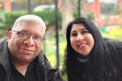 Mariela y Harold en una foto de 2024; impulsan retiros y encuentros de conversión y reparación familiar