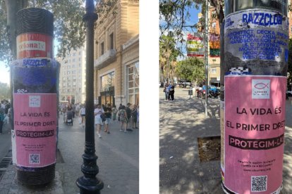 La vida es el primer derecho, protejámosla - CSC difunde el lema y su manifiesto mientras los industriales del aborto desembarcaban en Barcelona