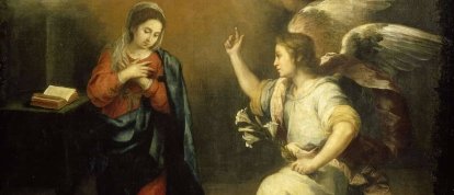 Si el cigoto aún no es persona, ¿cómo pudo una Persona Divina encarnarse en el momento de la Anunciación? 'La Anunciación' de Bartolomé Esteban Murillo (1617-1682).