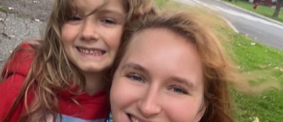 Kristi, con su hija Adeline, su razón para vivir.