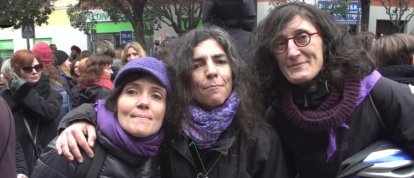 Feministas del 8 de marzo en Madrid.