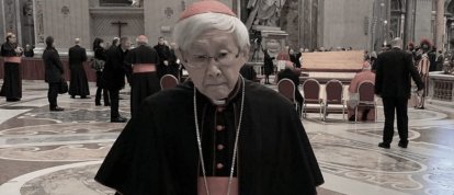 El cardenal Zen en la basílica de San Pedro.