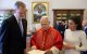 Sus Majestades los Reyes conversan con Su Santidad el Papa León XIV.