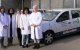 El equipo de las paliativistas de Cuenca, que van en coche a la casa del enfermo, Ana Isabel Vera es la segunda por la derecha