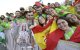 Jóvenes católicos españoles en el Jubileo de la Juventud en Roma el 1 de agosto de 2025