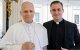 Miguel Tovar, 24 años, un mes de sacerdocio, diócesis de Cartagena, con el Papa León XIV, que le dio consejos