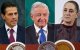Enrique Peña Nieto (2012-2018), Andrés Manuel López Obrador (2018-2024) y Claudia Sheinbaum (2024-2026), los tres últimos presidentes mexicanos.