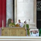 La última misa pública presidida por el Papa Francisco fue la del Año Jubilar de lasFuerzas Armadas, celebrada el 9 de febrero de 2025: Prevost, celebrante principal, estaba a días de ser el próximo pontífice.