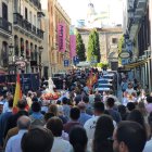 Cientos de personas recorrieron el centro de Madrid en el Rosario por la Juventud.