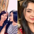 Johana Ramírez, en la imagen de la izquierda junto con su madre.