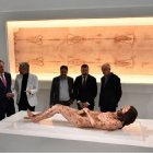 La exposición The Mystery Man en Salamanca, en 2022; una reproducción visual de la Sábana Santa y una escultura hiperrealista