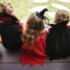 Niños celebrando Halloween.