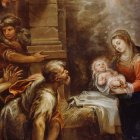 Los pastores que acudieron al portal de Belén descubrieron su Verdad e recorrieron el Camino para adorar a Jesús. Francisco Rizi, 'Adoración de los pastores' (1668).