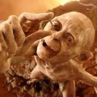 Gollum, encarnación tolkieniana del hombre subyugado por el pecado que simboliza el Anillo.