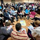 Un momento de los trabajos por grupos que tuvieron lugar durante el Encuentro.