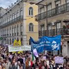 Un momento de la manifestación lisboeta por la vida y contra el aborto y la eutanasia.
