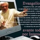 Página de internet con el Papa