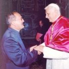 Enrico Dal Covolo, junto a Benedicto XVI