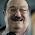 UJmberto Eco esta mañana en Madrid