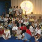 Un grupo de familias en el Encurentro Mundial de Valencia