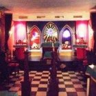 Interior del templo masón