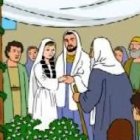 Una imagen de la Biblia en tebeo