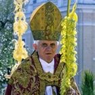 Benedicot XVI, en la procesión de las palmas el domingo de Ramos