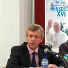 Alfonso Rueda durante la conferencia de prensa