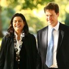 Miriam González y Nick Clegg