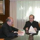 El arzobispo de Sevilla y su nuevo auxiliar.