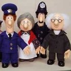 El reverendo Timms, entre otros arquetipos de la serie.