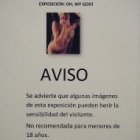 Aviso del retiro de las fotos ofensivas