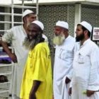 Un grupo de musulmanes malayos